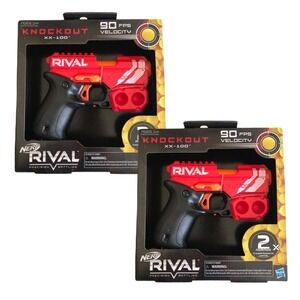 Set of 2 Red Nerf Rival Knockouts brand new